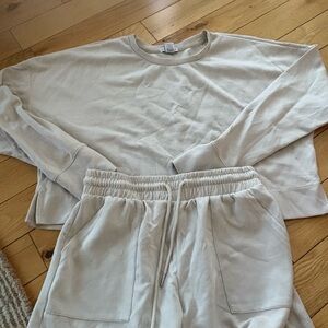 Cream Loungewear Set